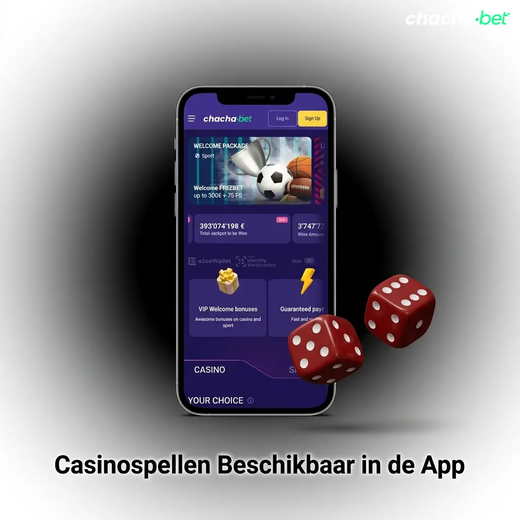 Chachabet mobiele casinospellen: gokkasten, live roulette, blackjack en meer van Pragmatic Play en NetEnt
