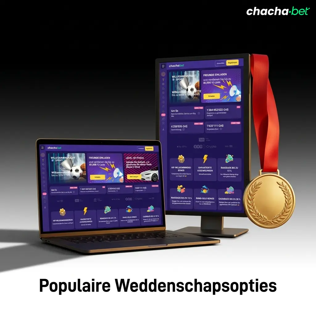 Overzicht van populaire weddenschapsopties bij Chachabet: live, prematch, multi, systeem en speciale markten.