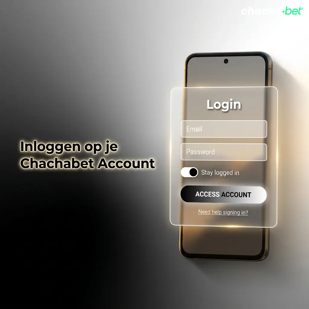 Stap-voor-stap inlogproces voor een Chachabet account op mobiel en desktop