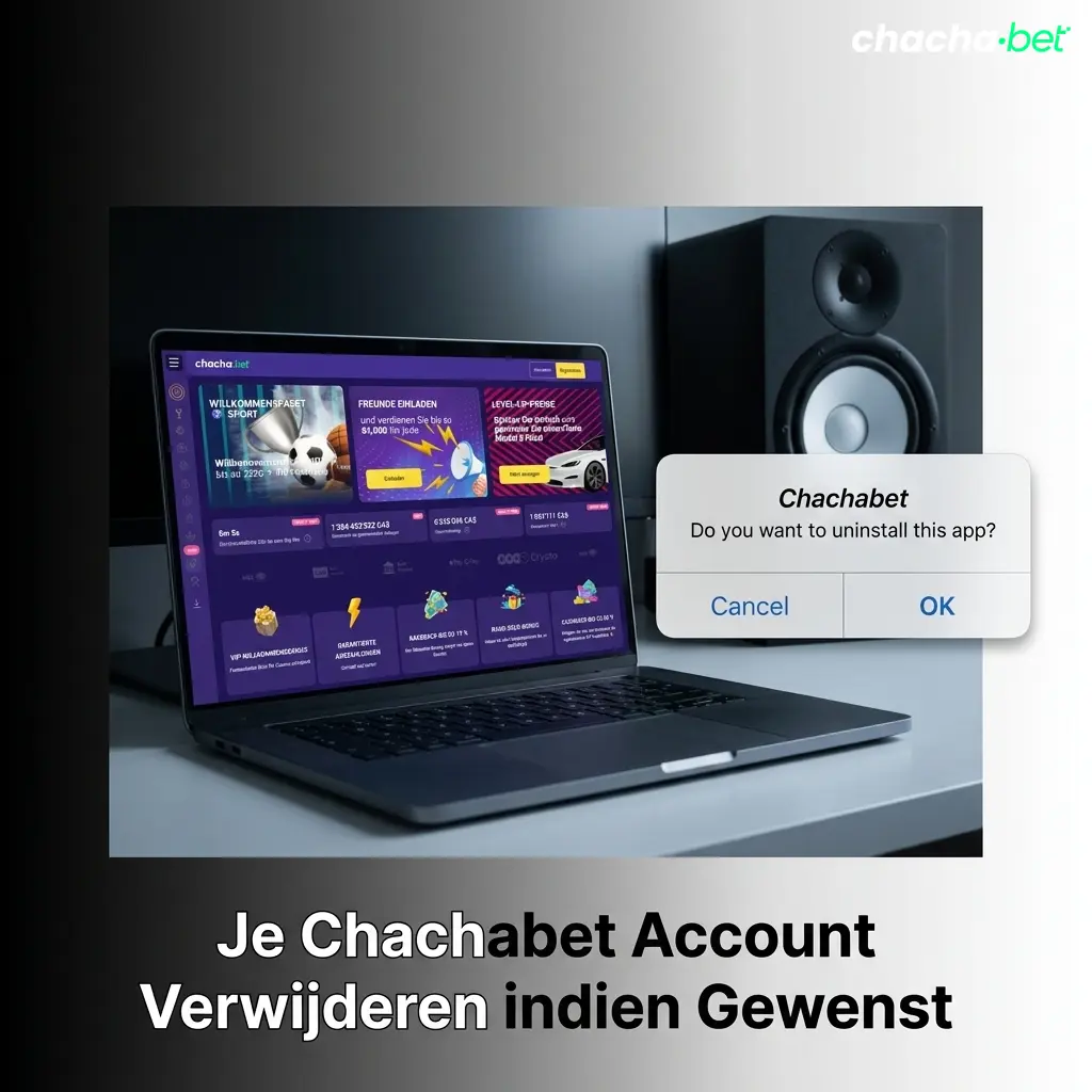 Chachabet account verwijderen via klantenservice met identiteitsverificatie en bevestiging van permanente afsluiting